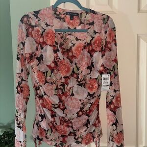 INC floral blouse.
